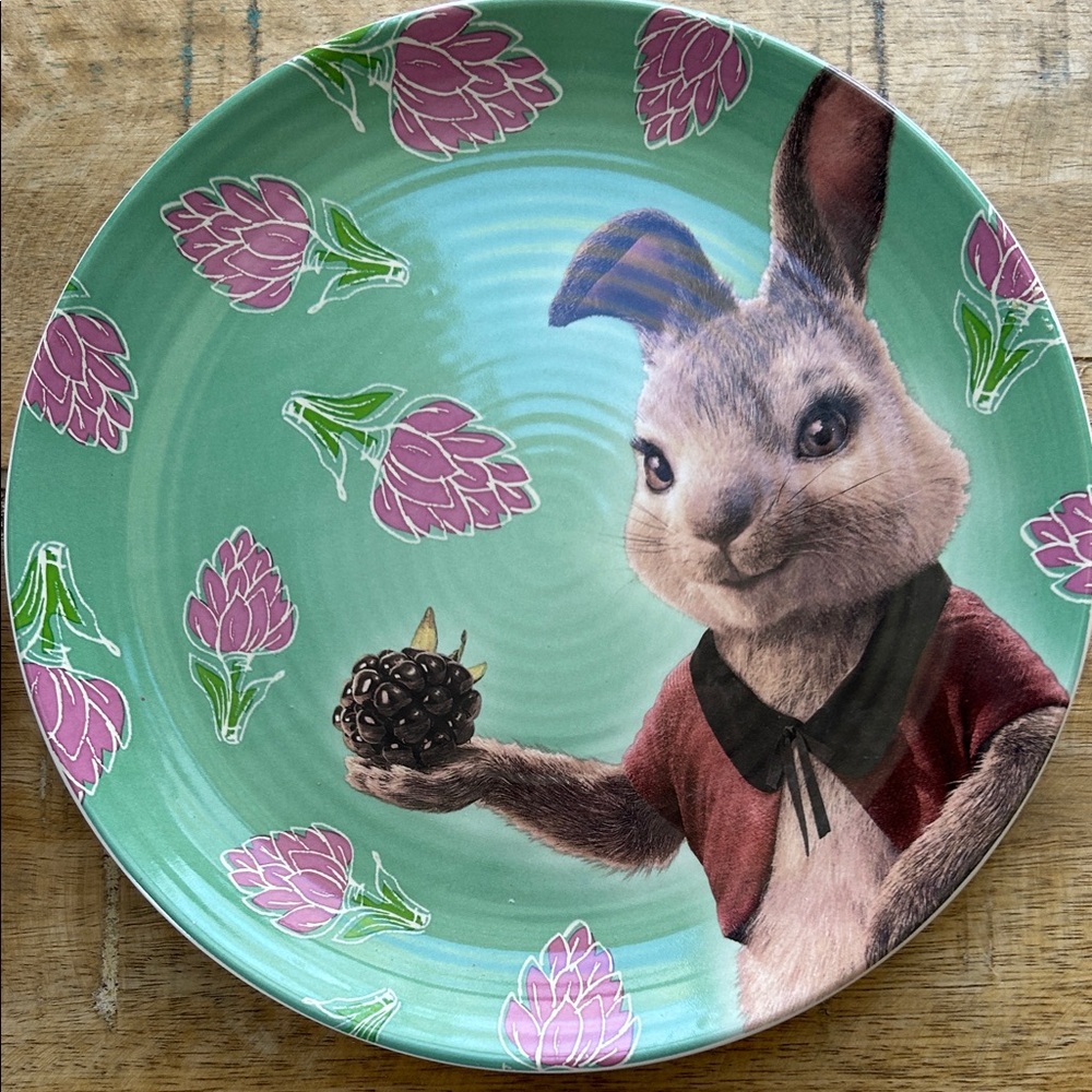 World Market Ceramic Plate with Black Logo Accent - Picture 5 of 10